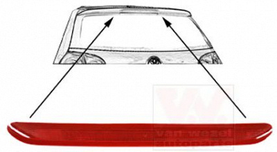 VAN WEZEL 5894929 -  Дополнительный фонарь сигнал торможения